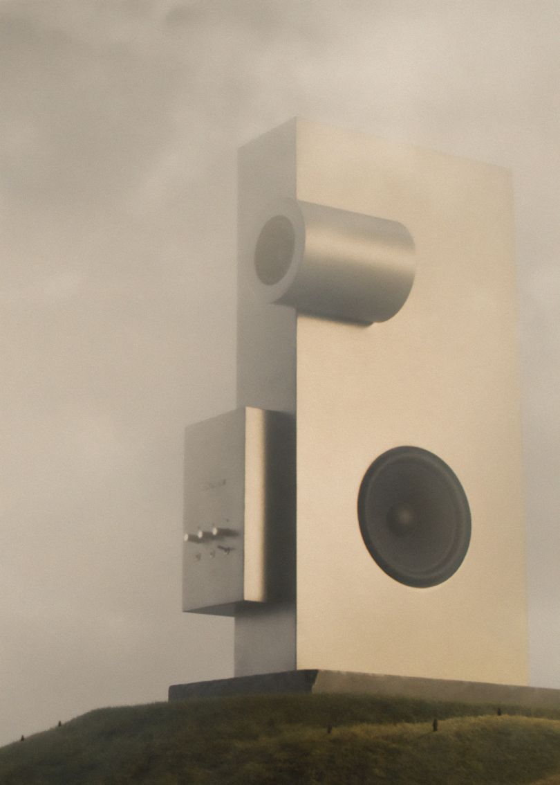 Brutalist Loudspeaker Transparent
