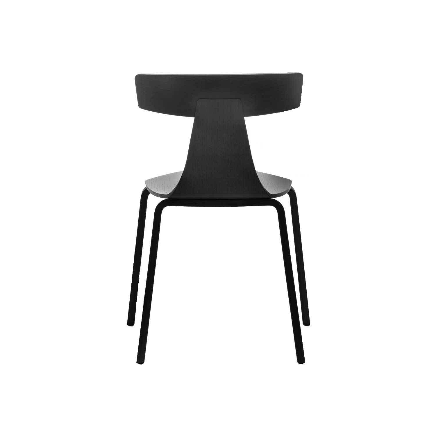 Remo Wooden Chair Ash Black Plank Remo Wooden Chair Ash Black Plank