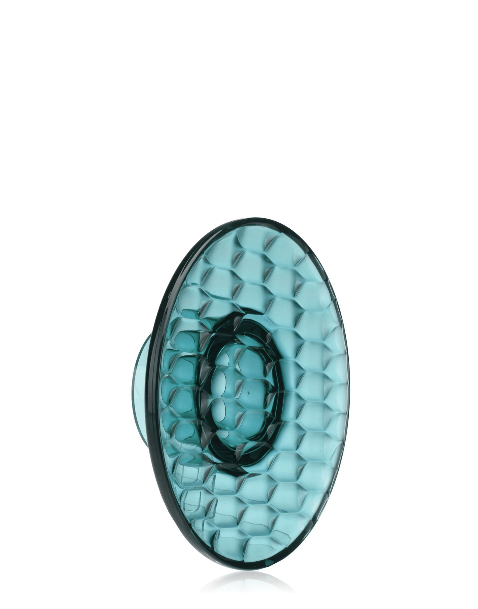 Blauer Jellies Coat Hangers Garderobenhaken von Kartell, Nahaufnahme mit geometrischem Muster.