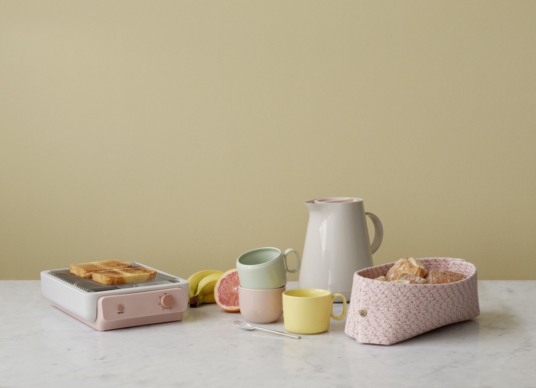 KNIT-IT bread basket rose RIG TIG by Stelton SINGLE PIECES