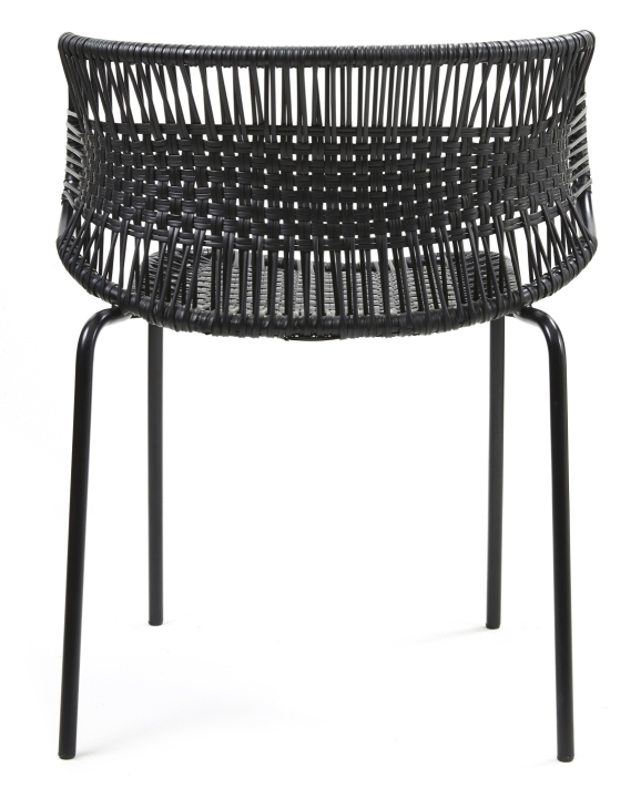 Cielo Stacking Armchair Stackable Armchair Outdoor ames Black - Black