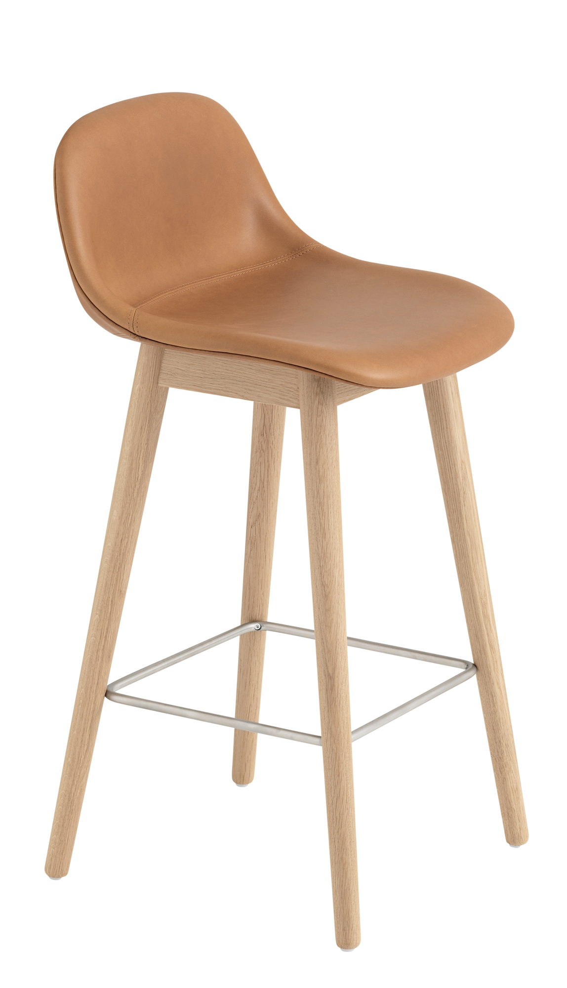 Fiber Counter Stool Bar Stool with Backrest H 65 cm Muuto