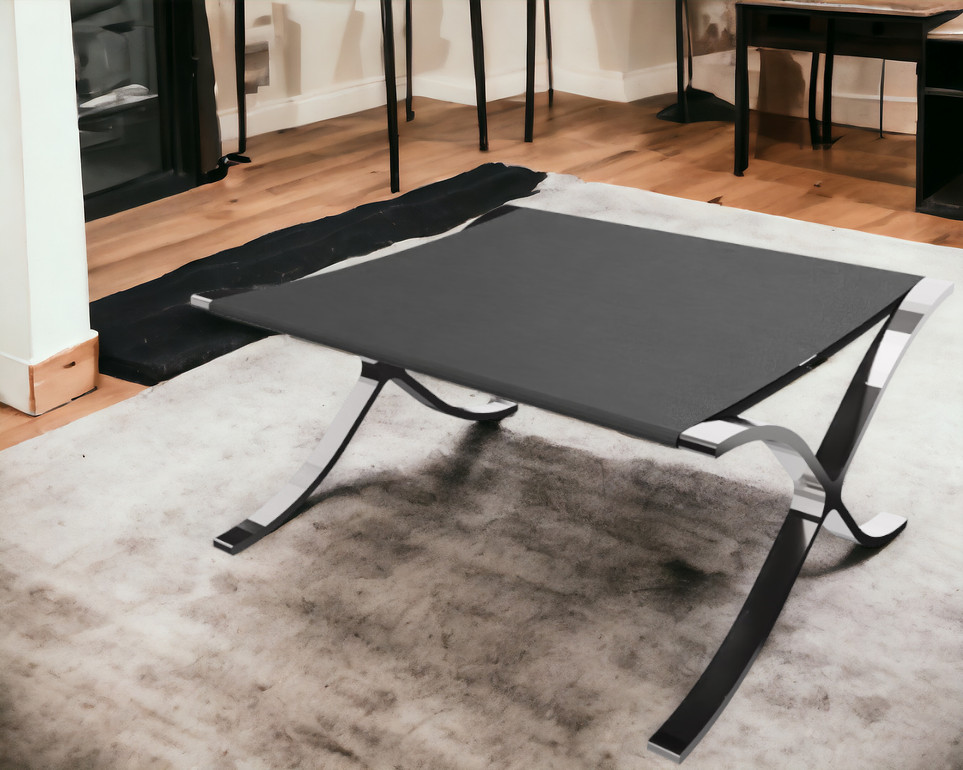Barcelona Stool / Stool Relax with black cowhide Knoll International 