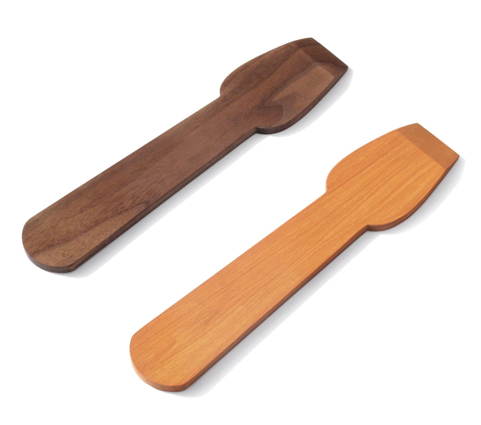 Ice Cream Spoon Walnut Side by Side SINGLE PIECES