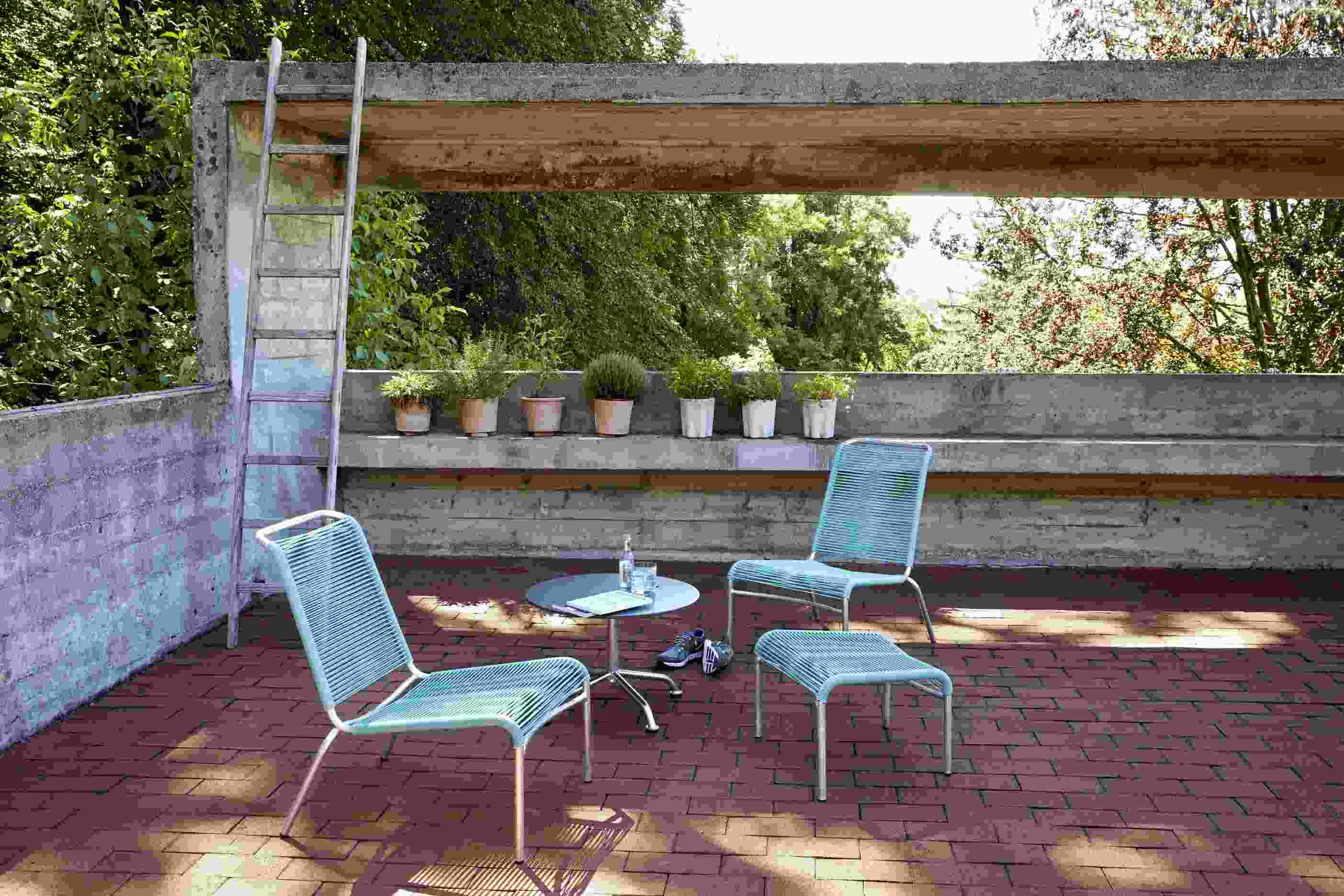 Altorfer Lounge Stool Outdoor Embru 