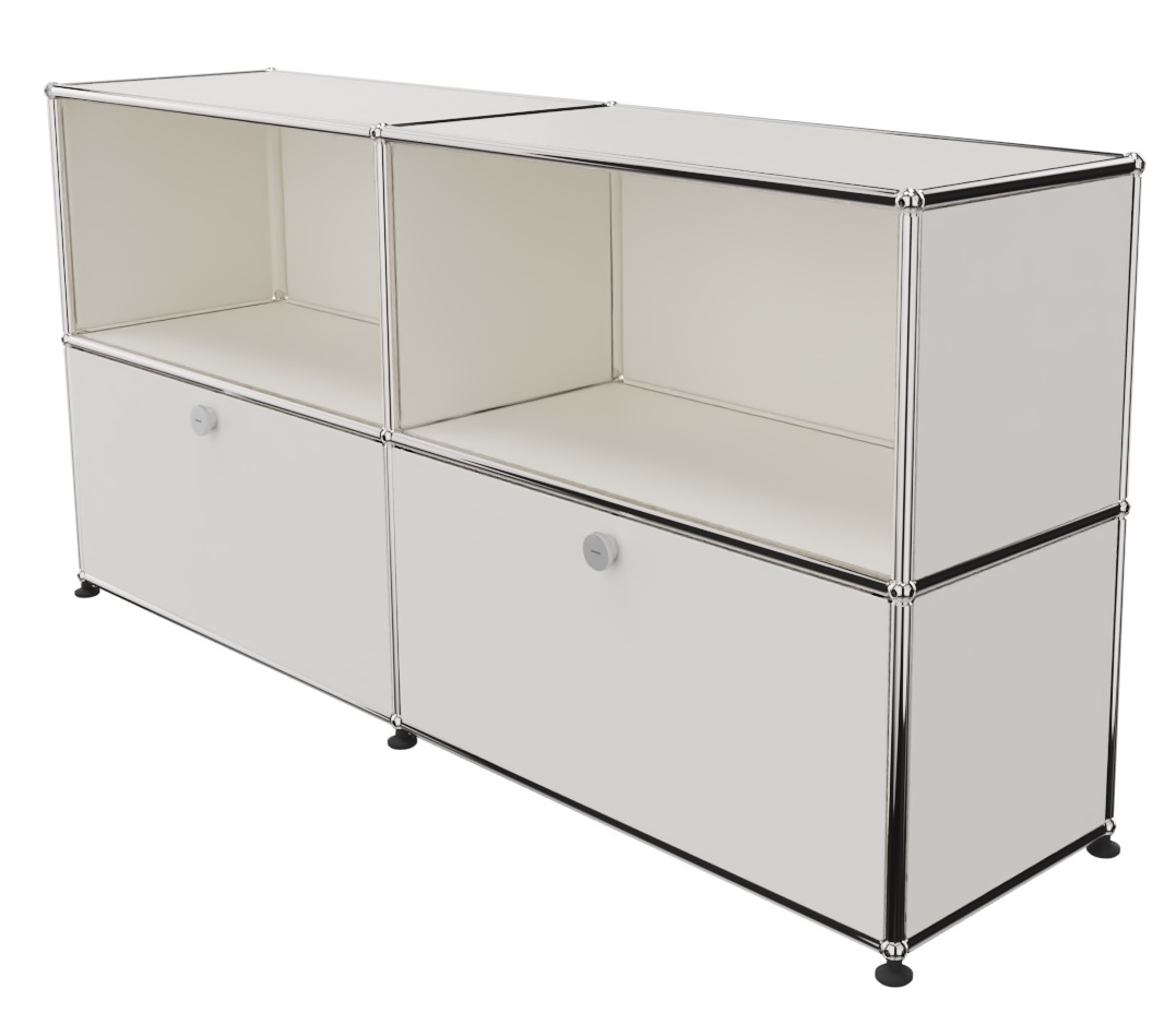 USM Haller Sideboard 2 Open / 2 Flaps Pure white - FAST DELIVERY