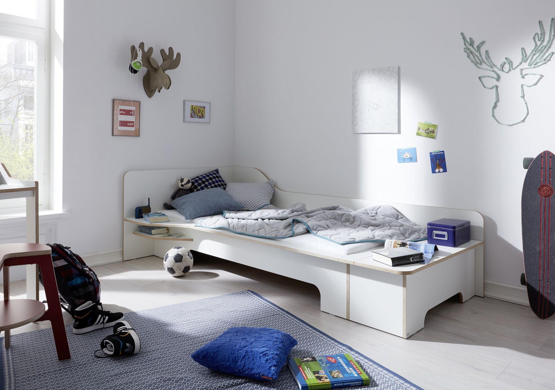 Plane Single Bed Left Müller Möbelwerkstätten