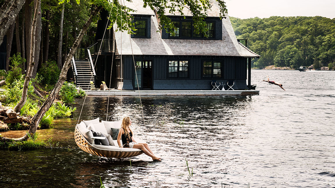 Swingrest Hanging Lounger with Seat cushion Dedon