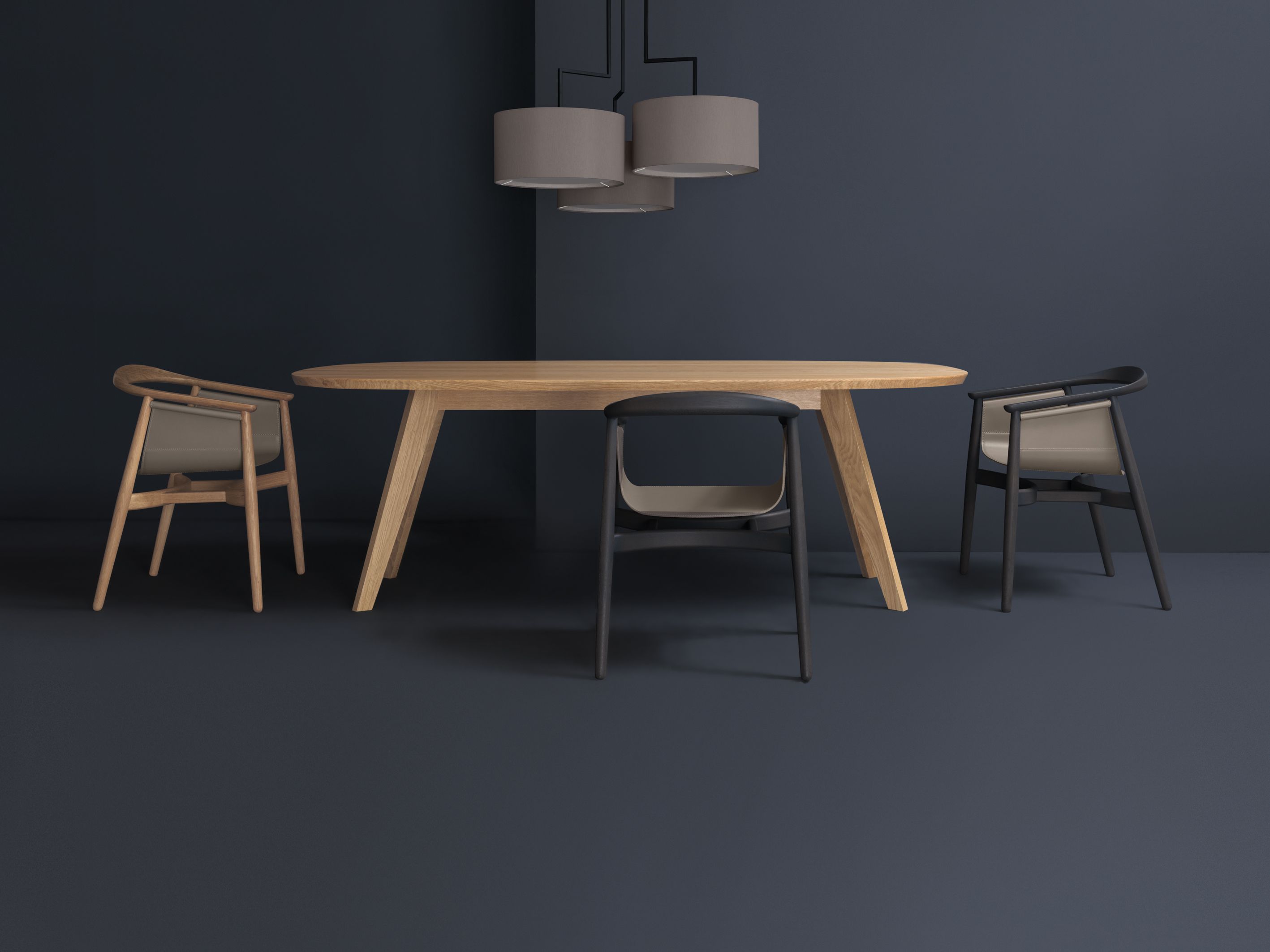 CENA table / dining table oval period