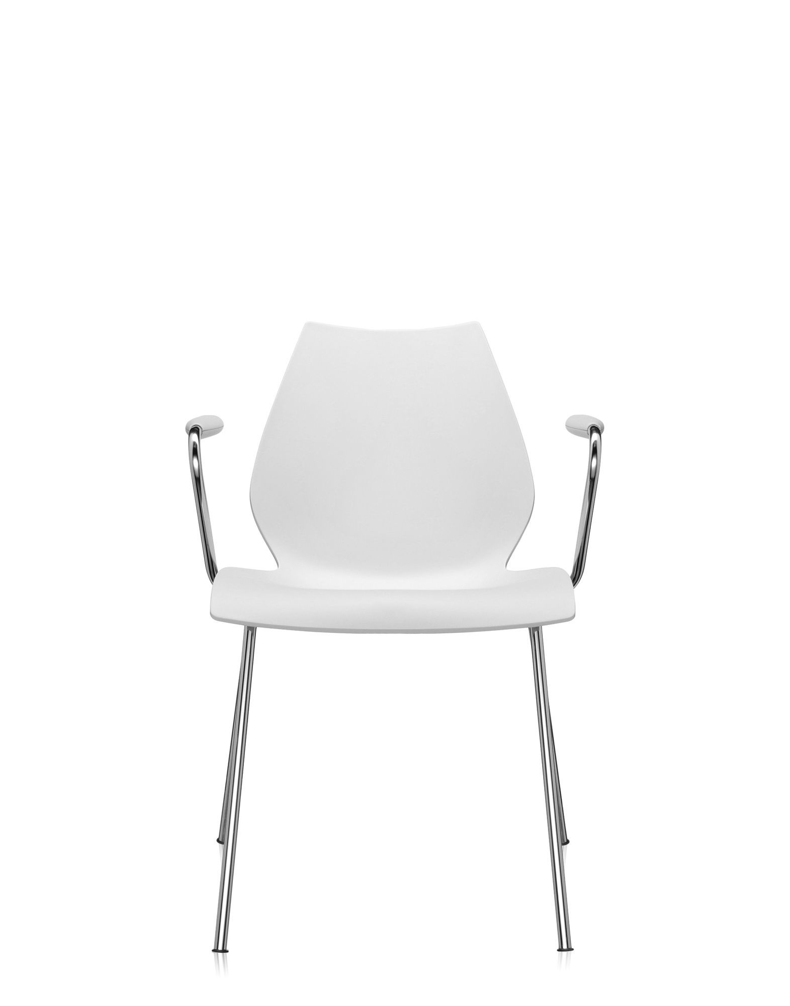 Maui Chair with Armrest Kartell zinc white