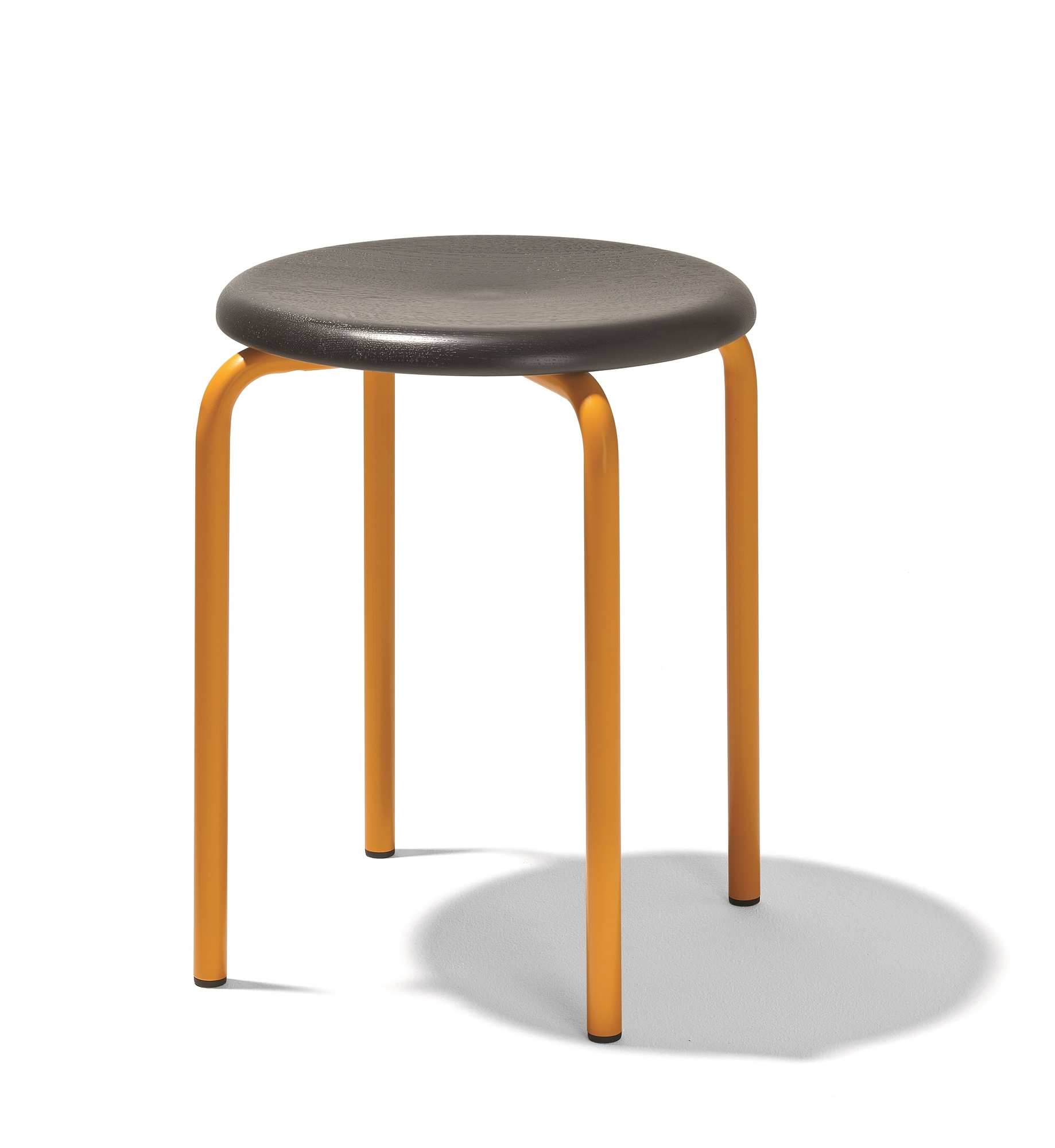 Tom Stacking stool Richard Lampert black / yellow daffodils