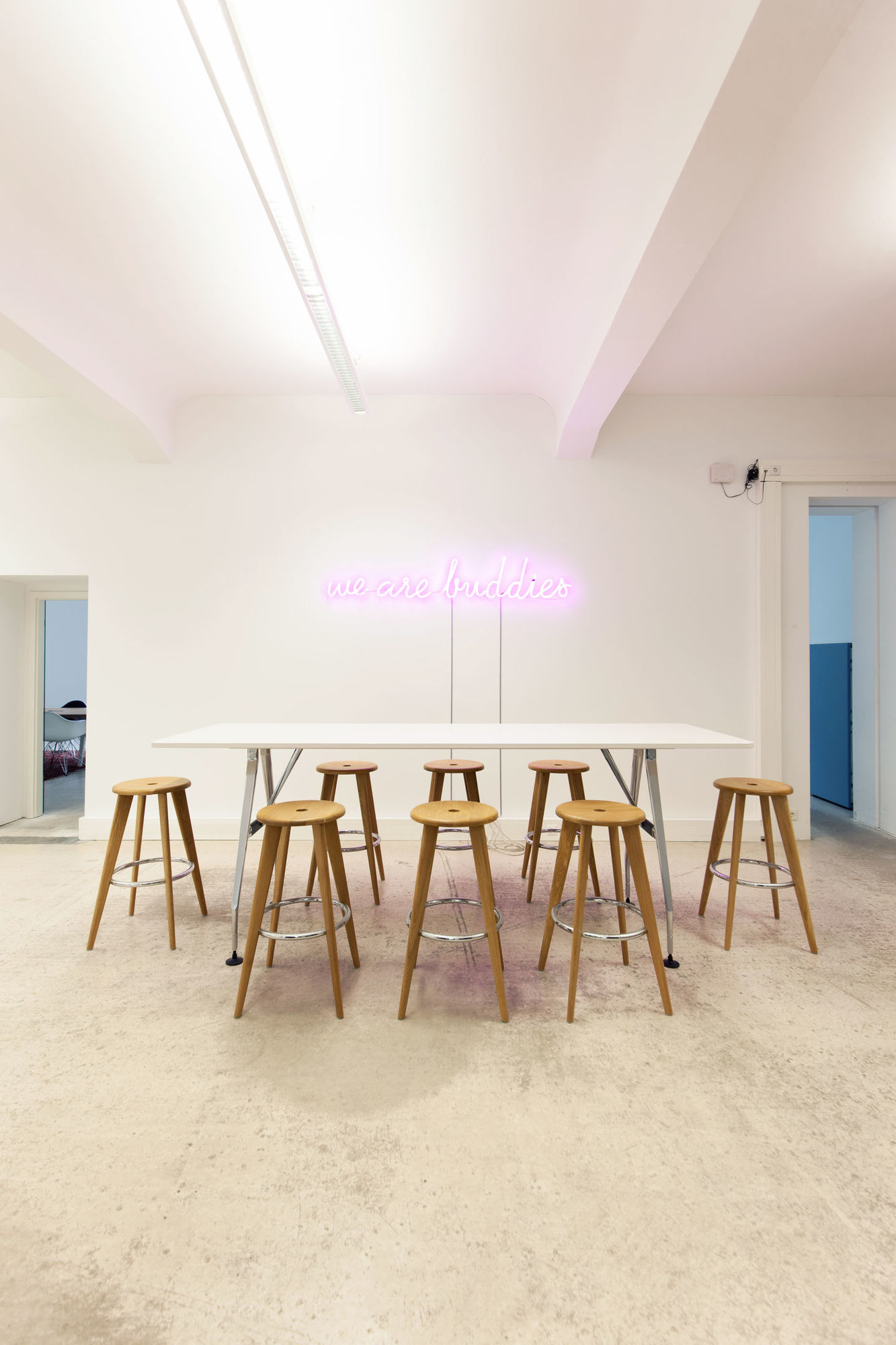 Tabouret Haut Bar stool Vitra Natural oak