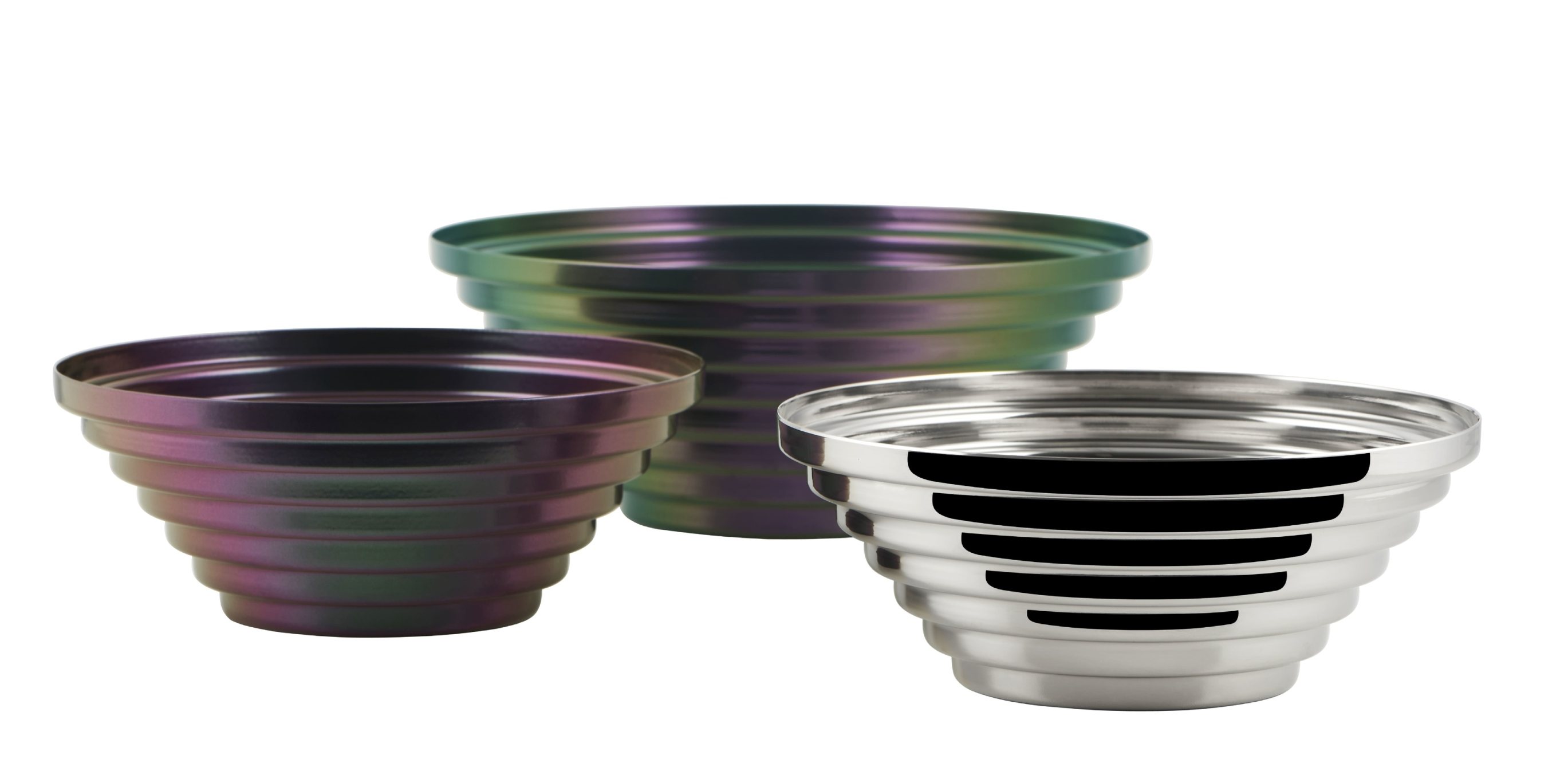 Maya bowl round Ø 25 cm Greenpurple 7320/25GRP Alessi  