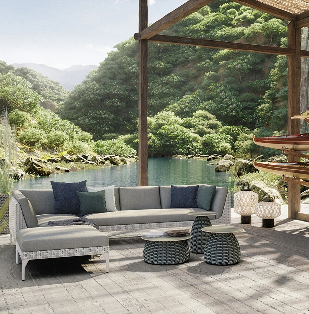 Mu Sofa 4-seater Dedon