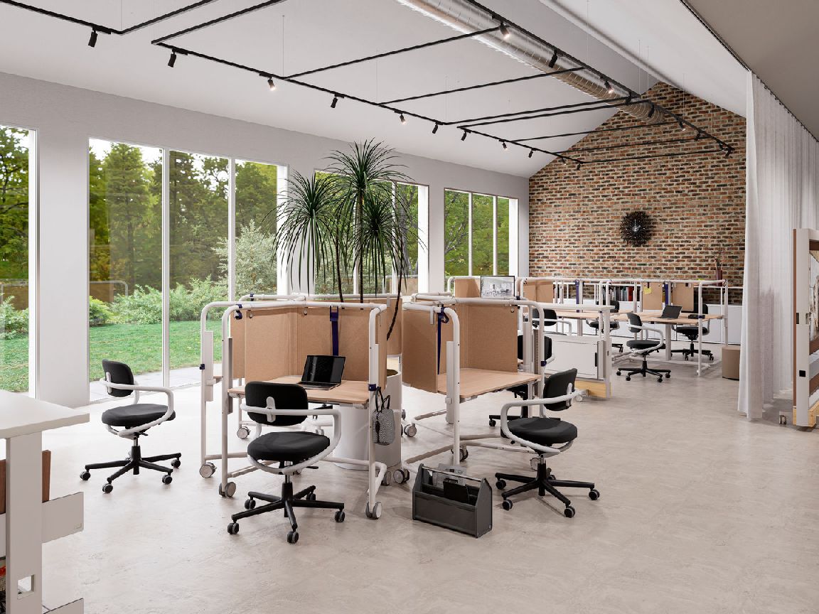 Scout Work Mobile height-adjustable work table Vitra