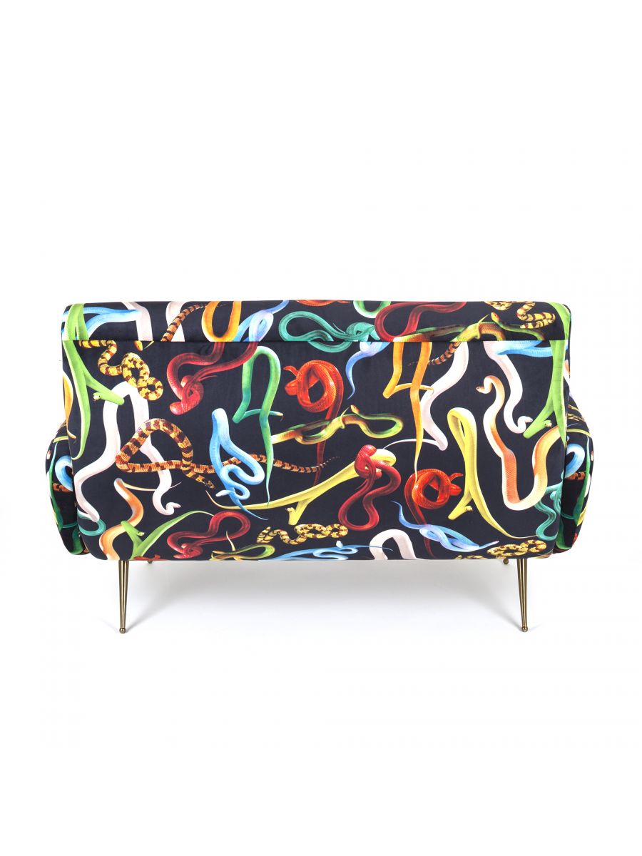 Toiletpaper 2-seater sofa Snakes Seletti