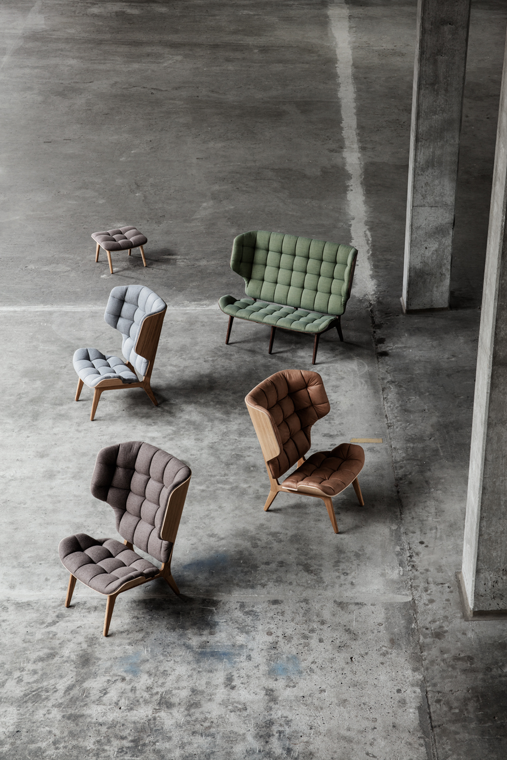 Mammoth Chair Dark smoked oak / Fame 61044 NORR11