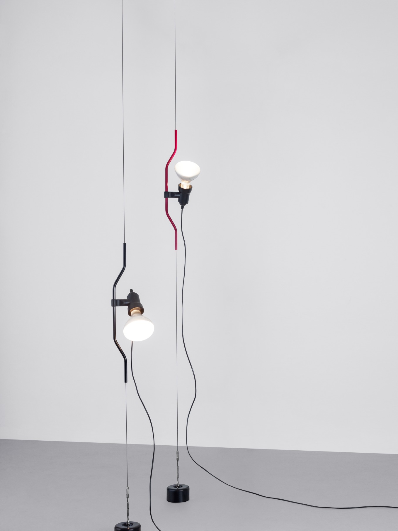 Parentesi Lamp with switch Flos Red