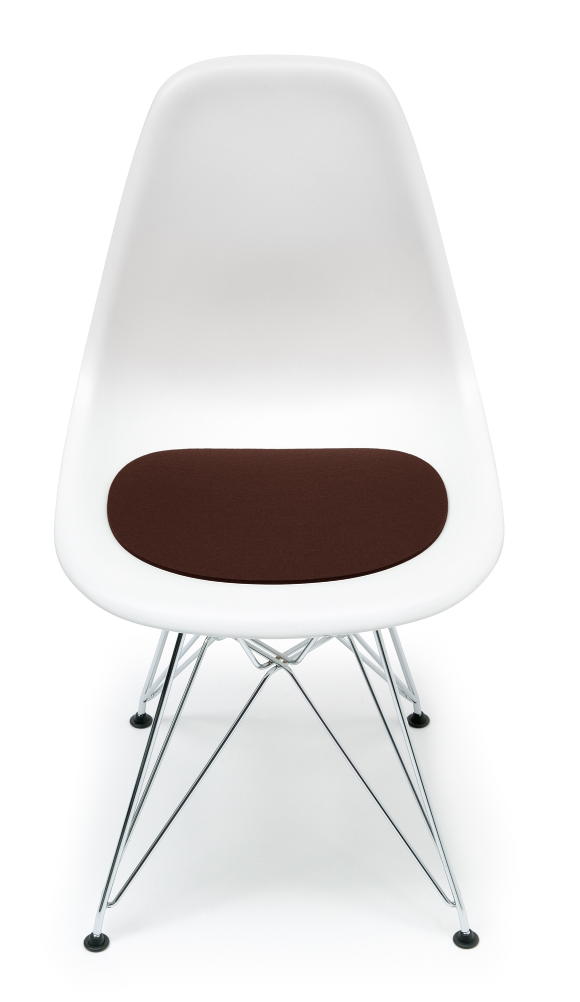 Seat pad-Felt pad Eames Plastic Side Chairs DSR / DSW chocolate Hey Sign