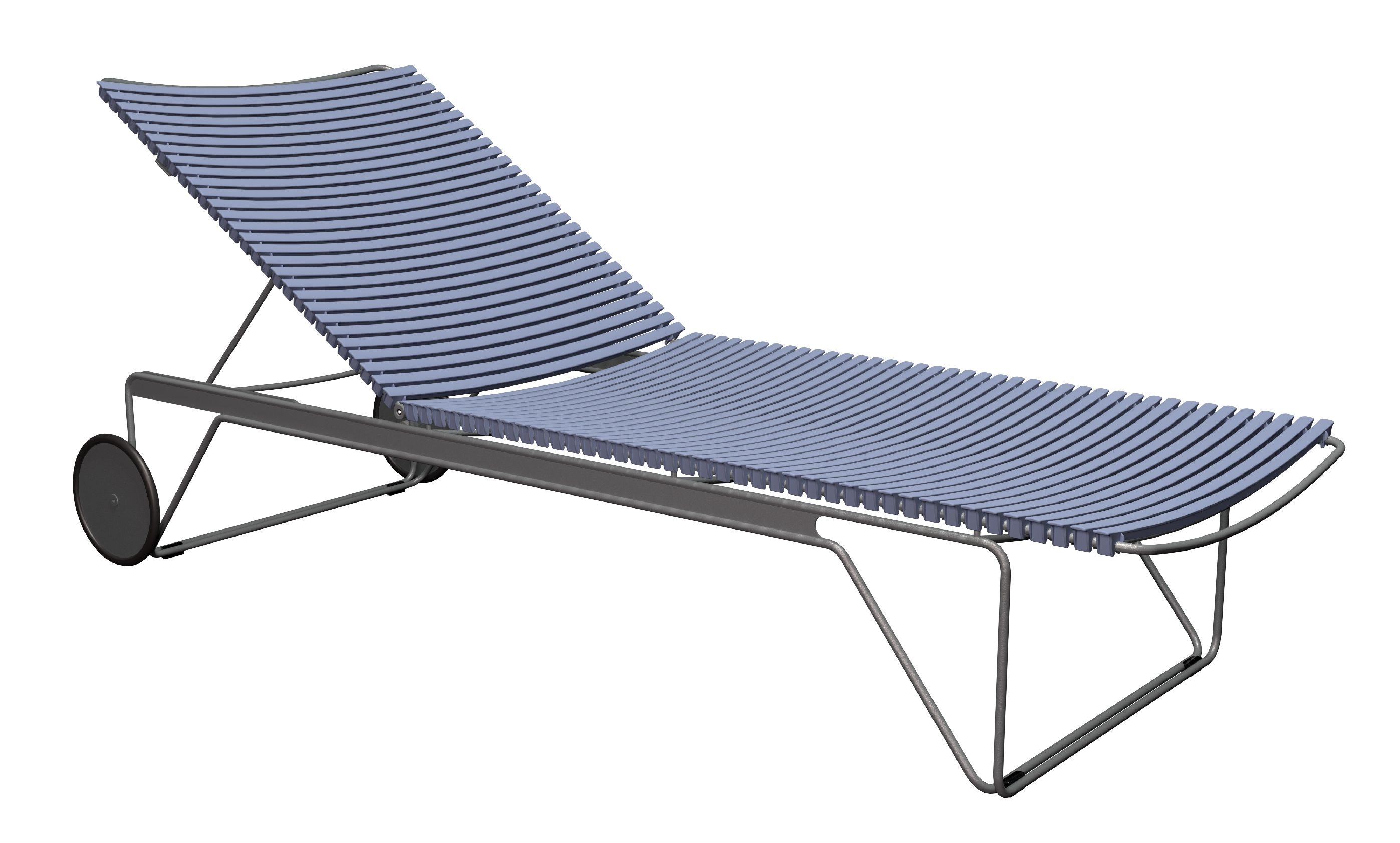 Click Adjustable Chaise Longue sun lounger Outdoor HOUE