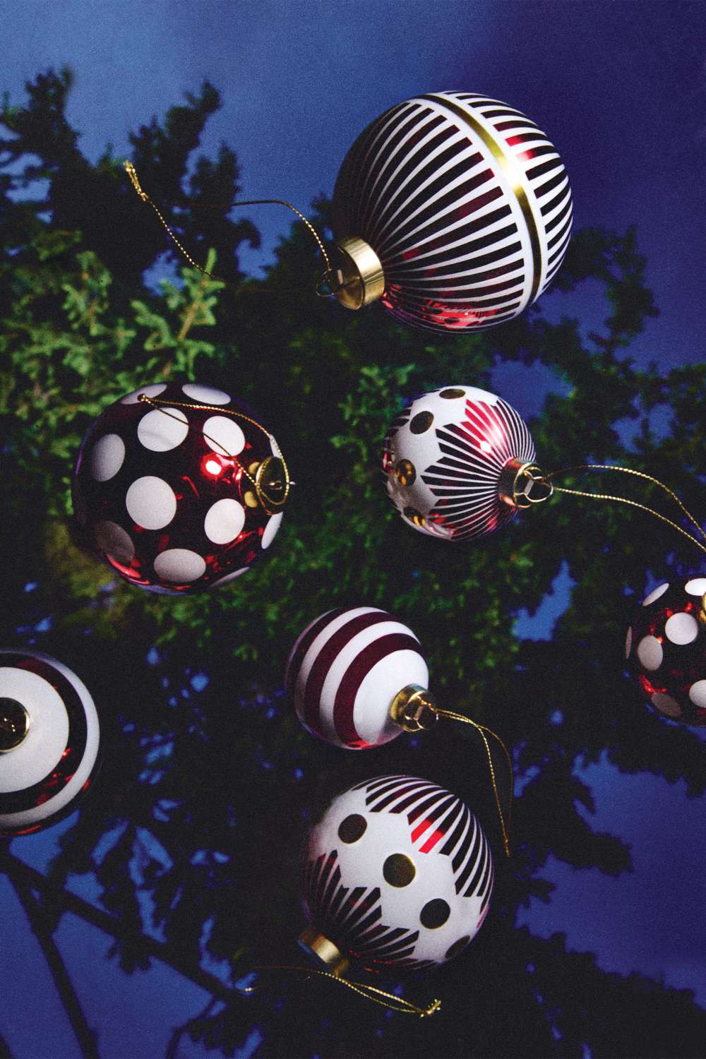 NZ04SET1 Delight Christmas bauble set Alessi   