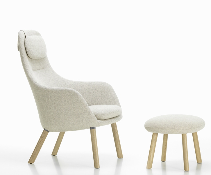Hal Lounge Chair Armchair + Ottoman Vitra Hal Lounge Chair Armchair + Ottoman Vitra