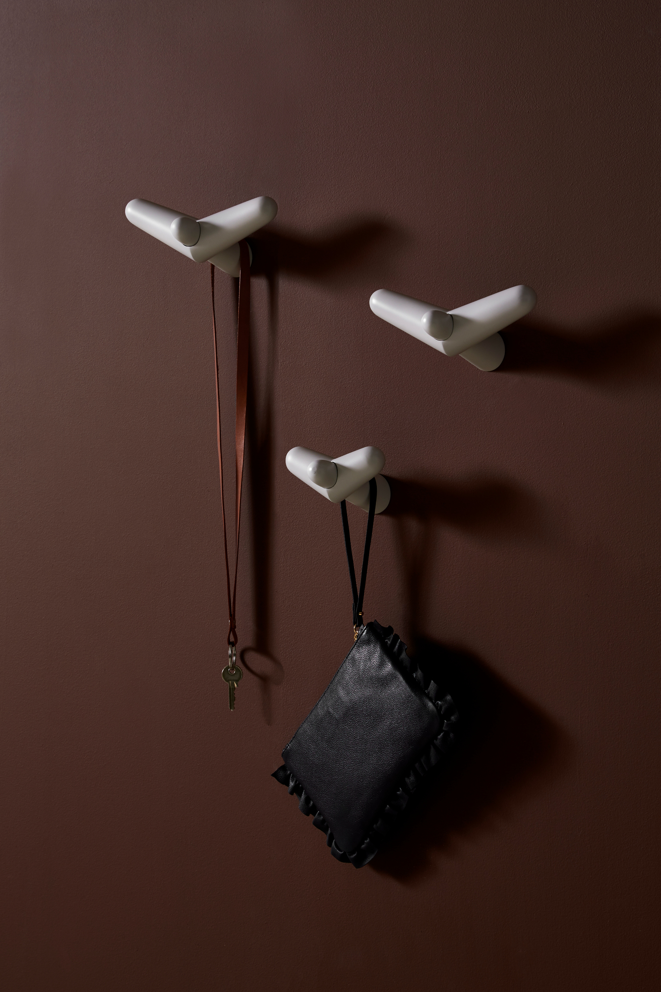 Tail Wing Hook Black Painted Birch Woud SINGLE PIECES