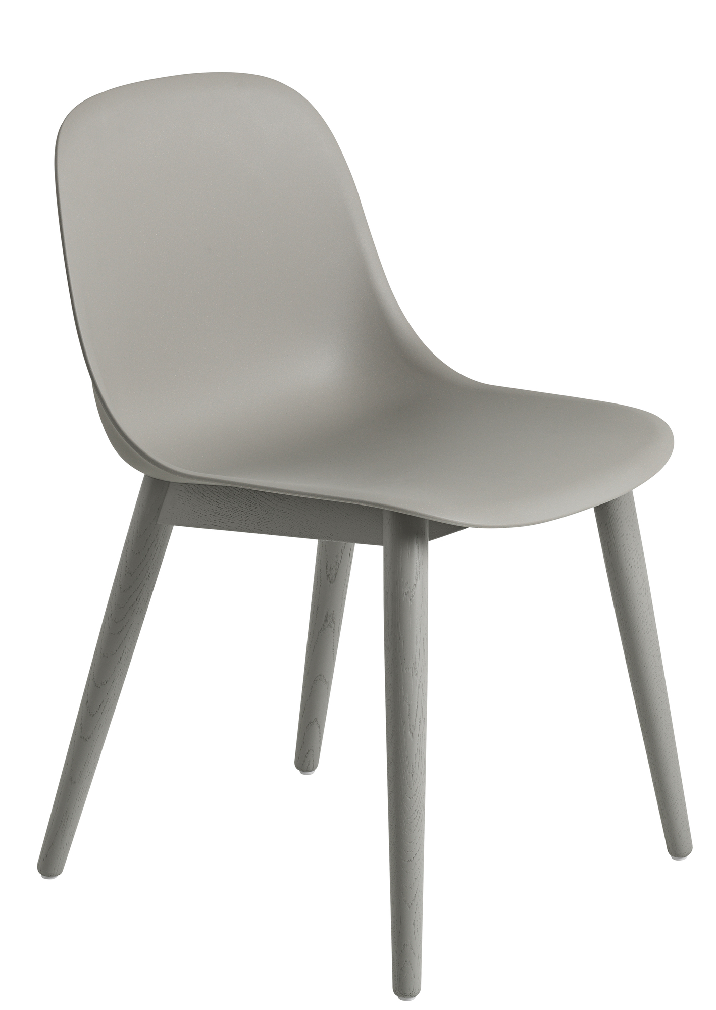 Fiber Side Chair Wood Base Chair Muuto