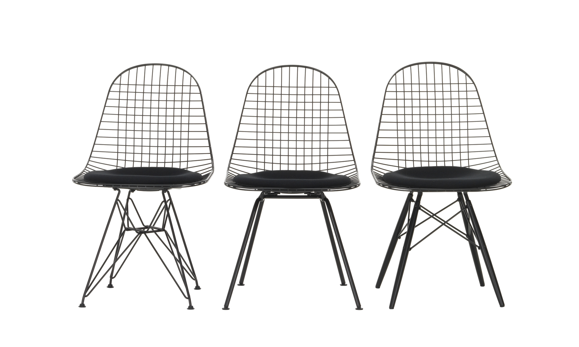 DKW-5 Wire Chair Chair with Seat Cushion Vitra