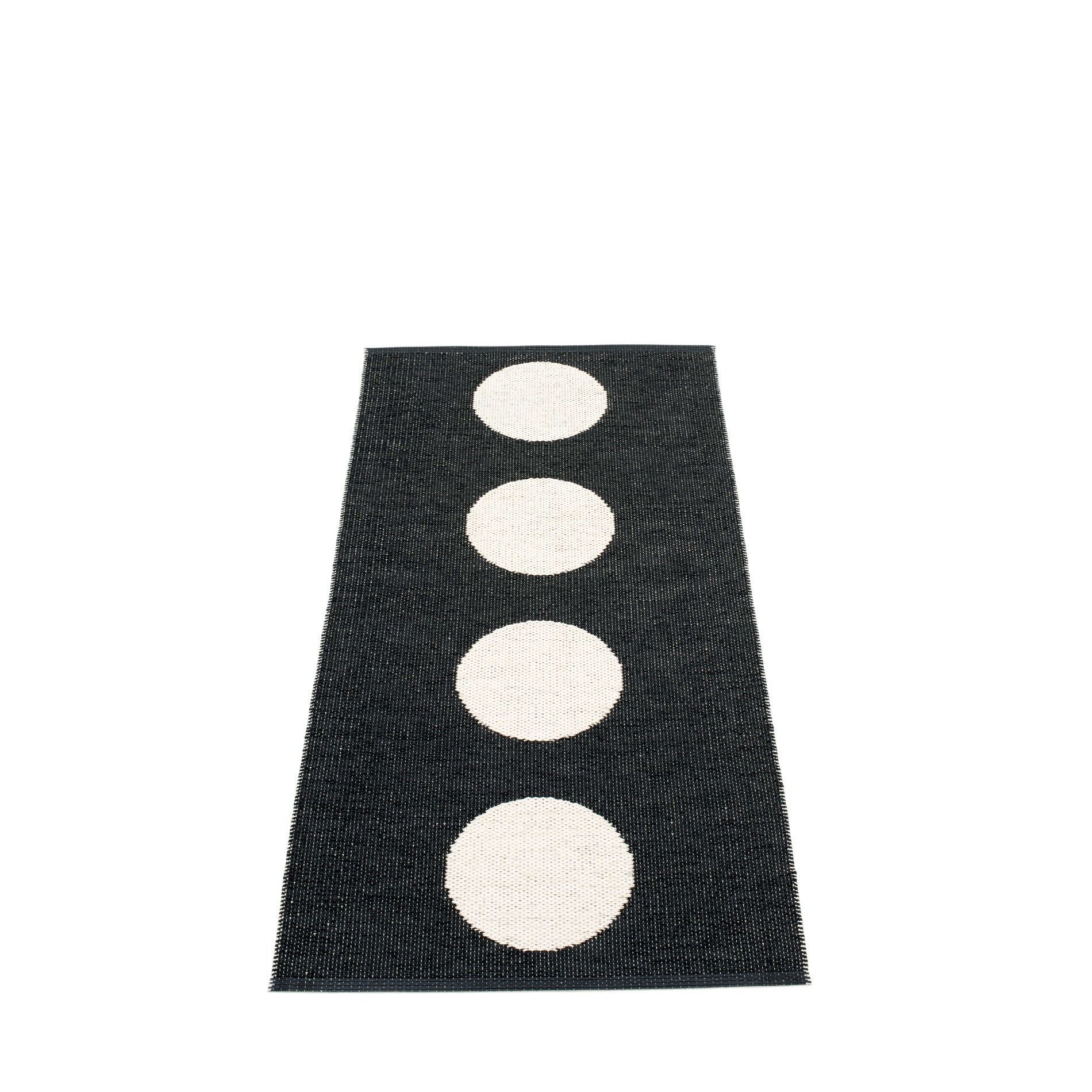 Vera Plastic Carpet 70x150 cm Pappelina Black