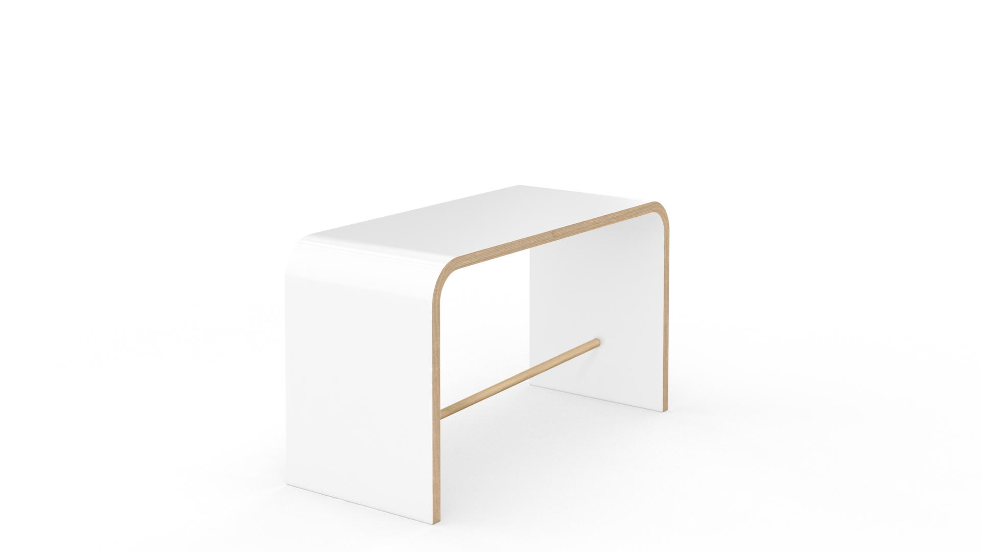 Sit stool white Tojo
