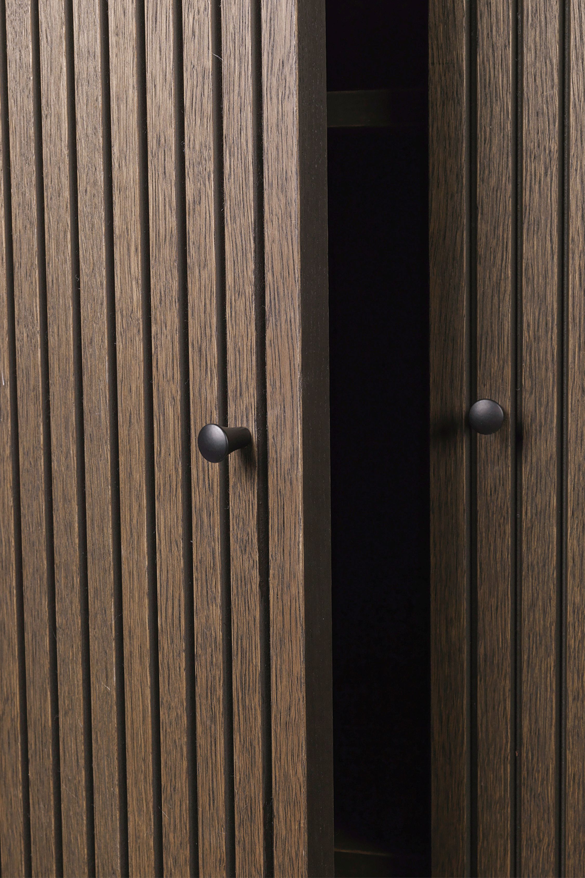 Sill Cupboard Low Dark Stained Oak Ferm Living