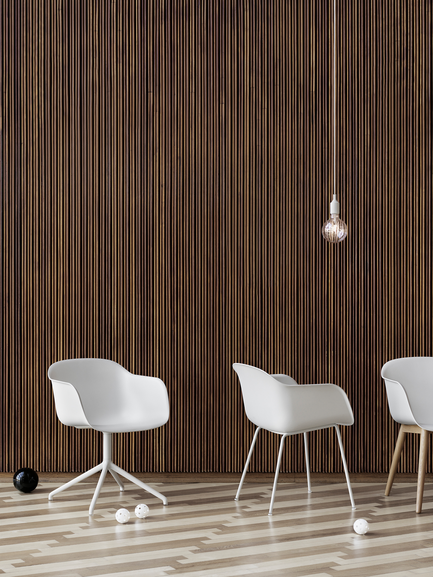 Fiber Armchair Tube Base Chair Muuto