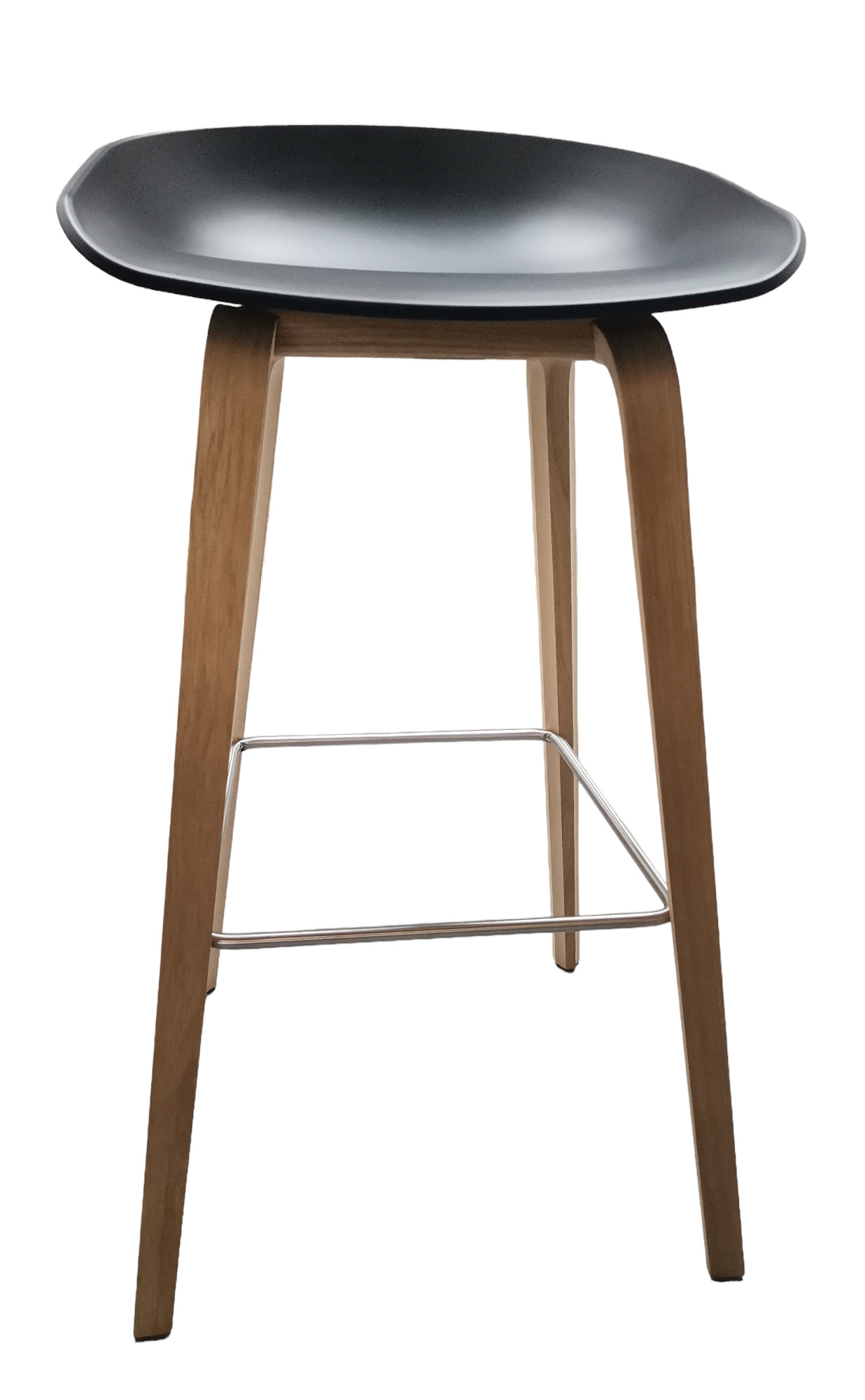 About a Stool AAS32 / AAS 32 Barstool High BLACK / OAK SOFTENED Hay IMPERFECT ITEMS