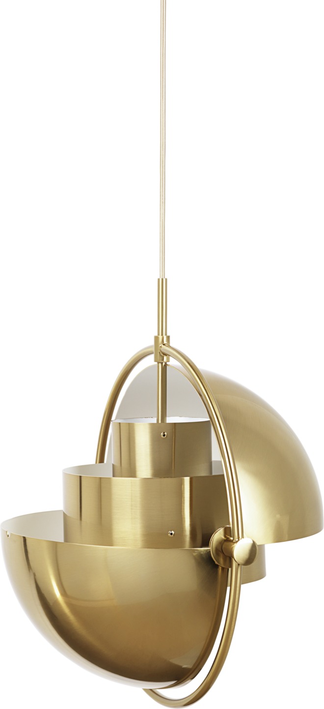 Multi-Lite pendant lamp Brass Gubi