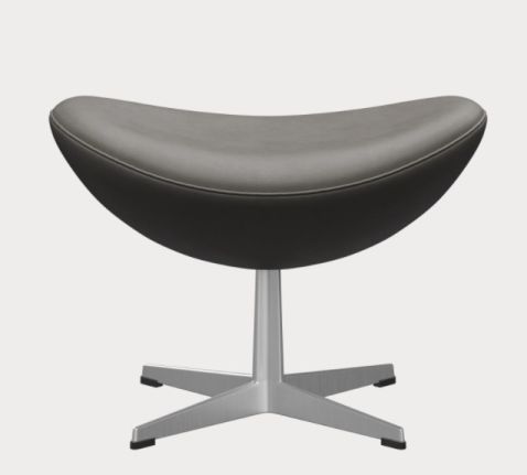 Egg Chair with Stool Action Model Essential Leather Lava Fritz Hansen