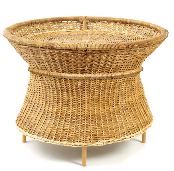 Caribe Natural Basket Table Outdoor ames Raw natural material / Yellow