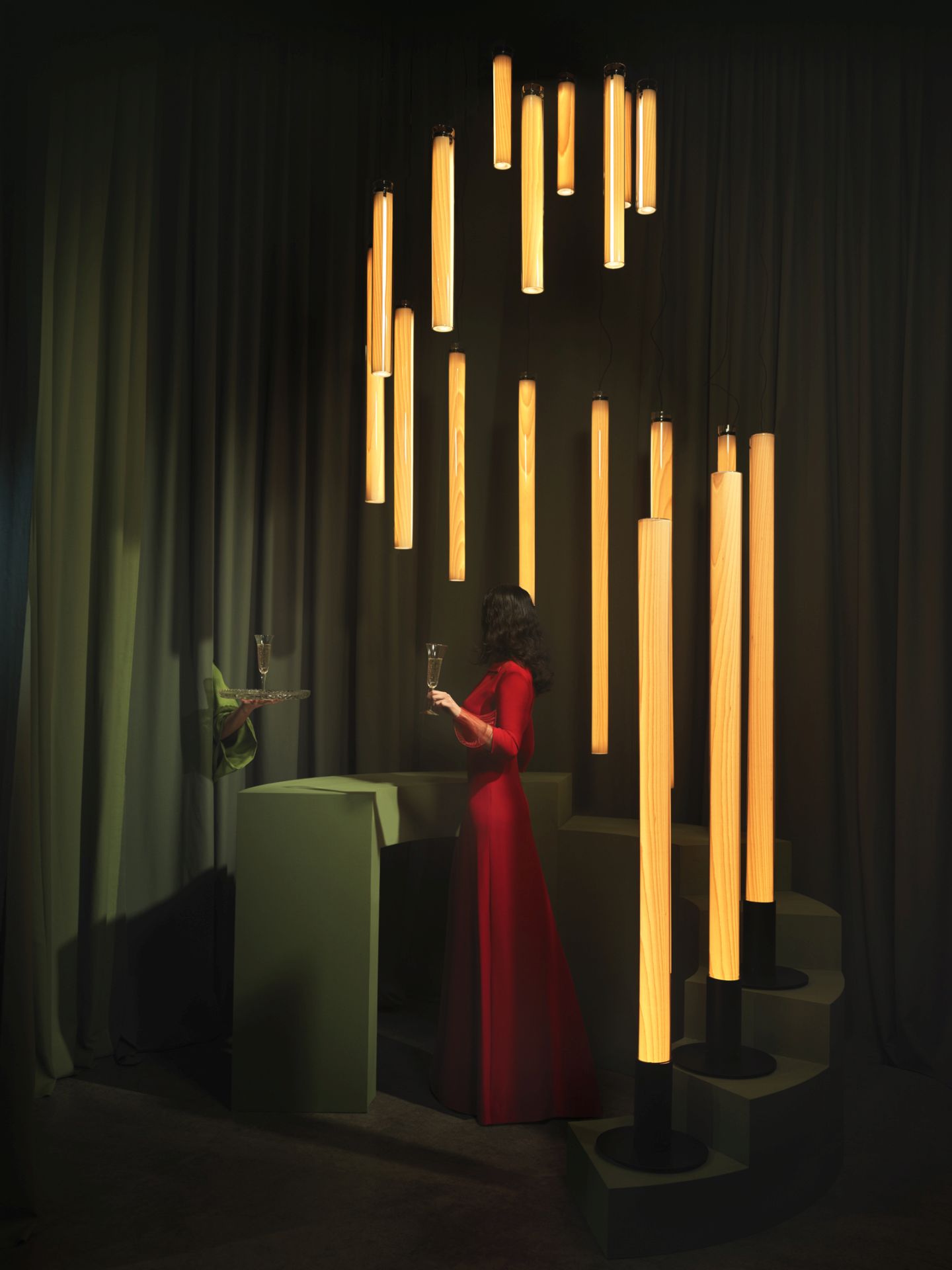 Estela floor lamp Beech LZF Lamps