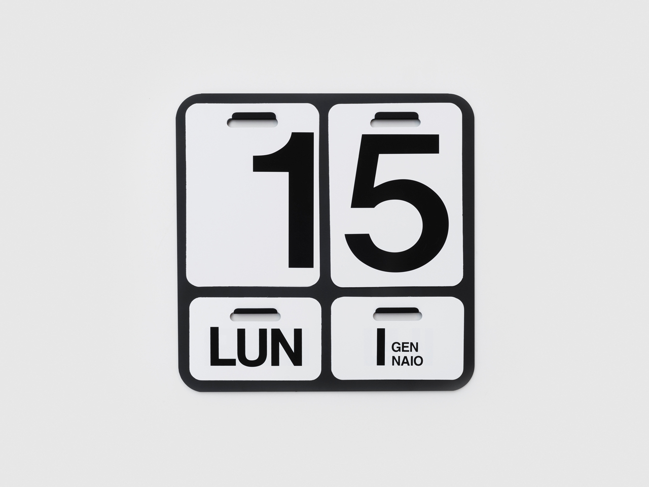 Formosa Calendar Danese Milano black English SINGLE PIECES