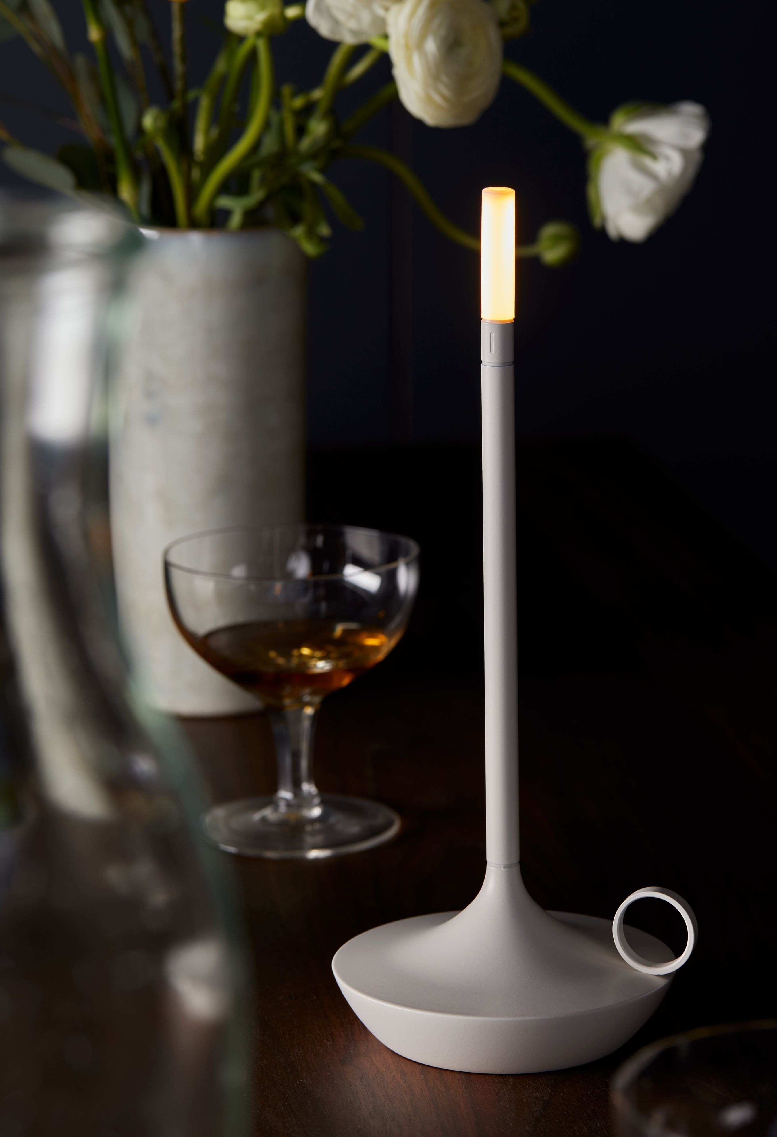 Wick Portable light / Tample lamp with USB White Graypants SINGLE PIECES