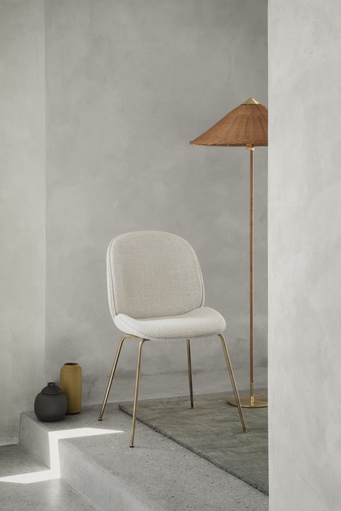 9602 Floor Lamp Wicker Willow Gubi SINGLE PIECES