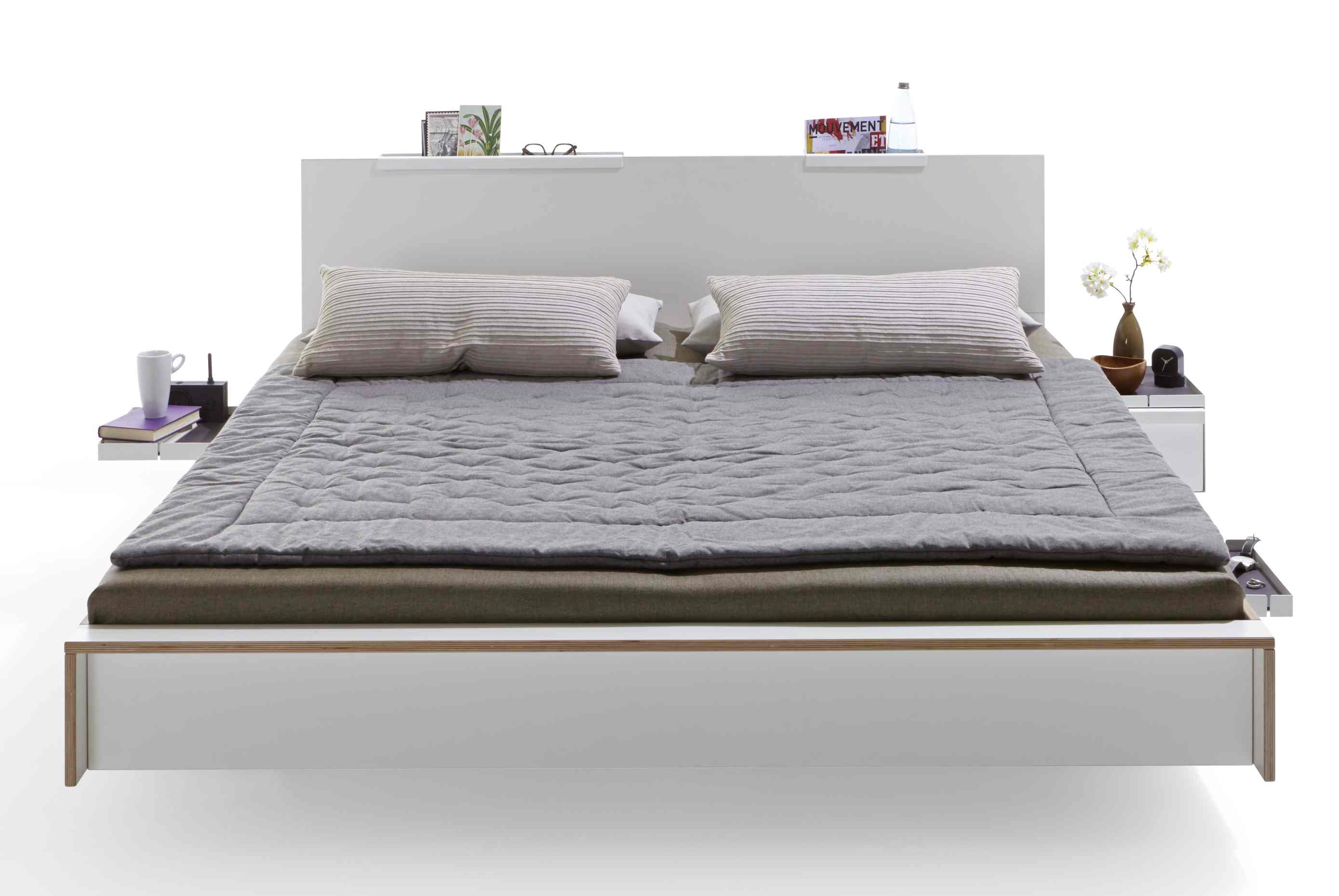 Headboard for Flai double bed anthracite Müller Möbelwerkstätten