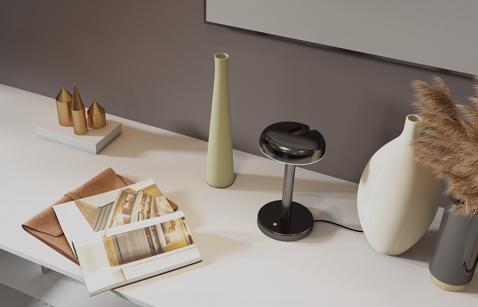 Cabriolette table lamp black Martinelli Luce
