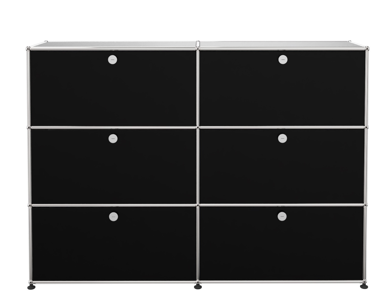 USM Haller Highboard 6 Klappen schwarz