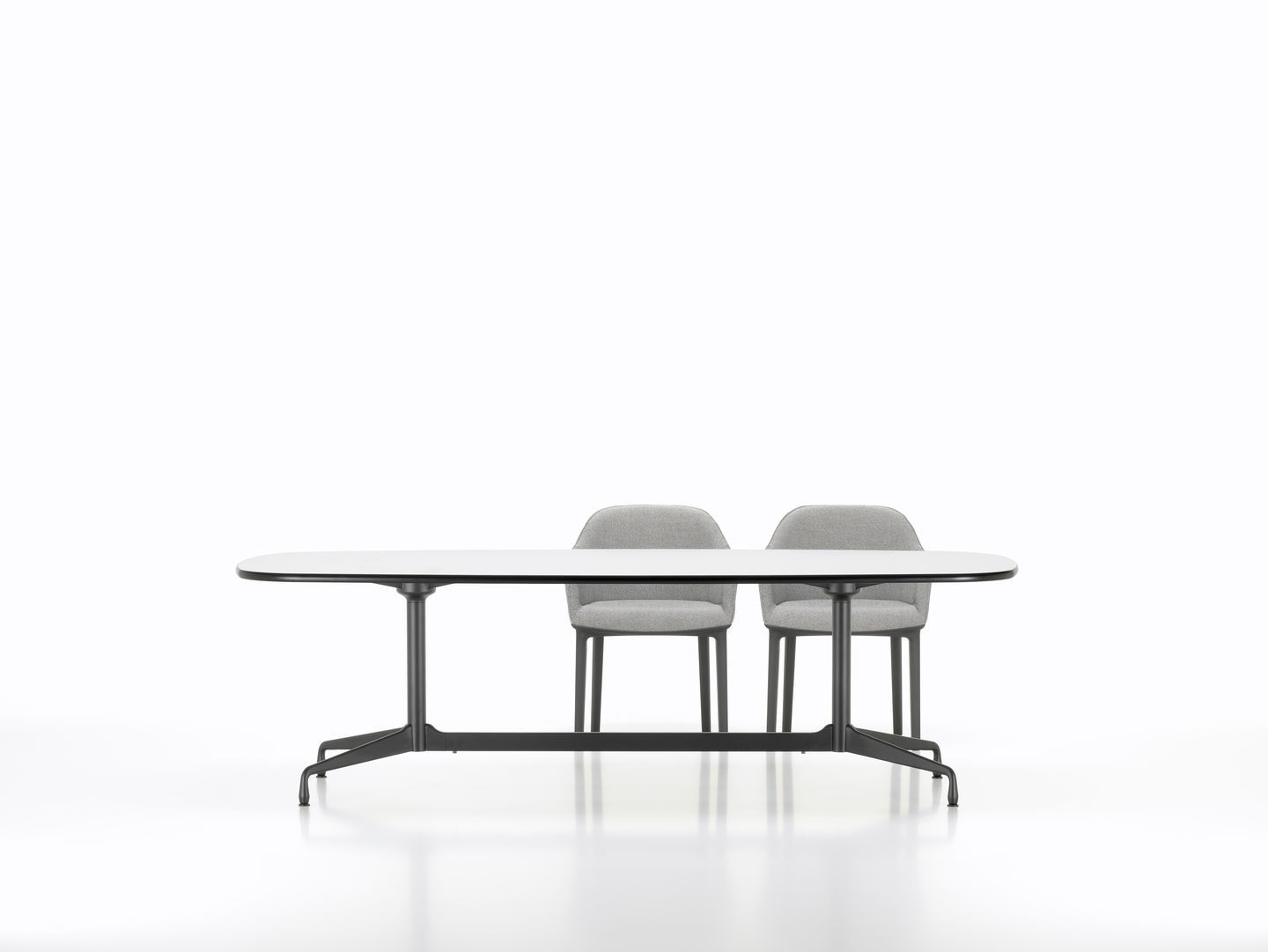 Eames Segmented Table Dining Dining Table Boat Shape 220 cm Vitra