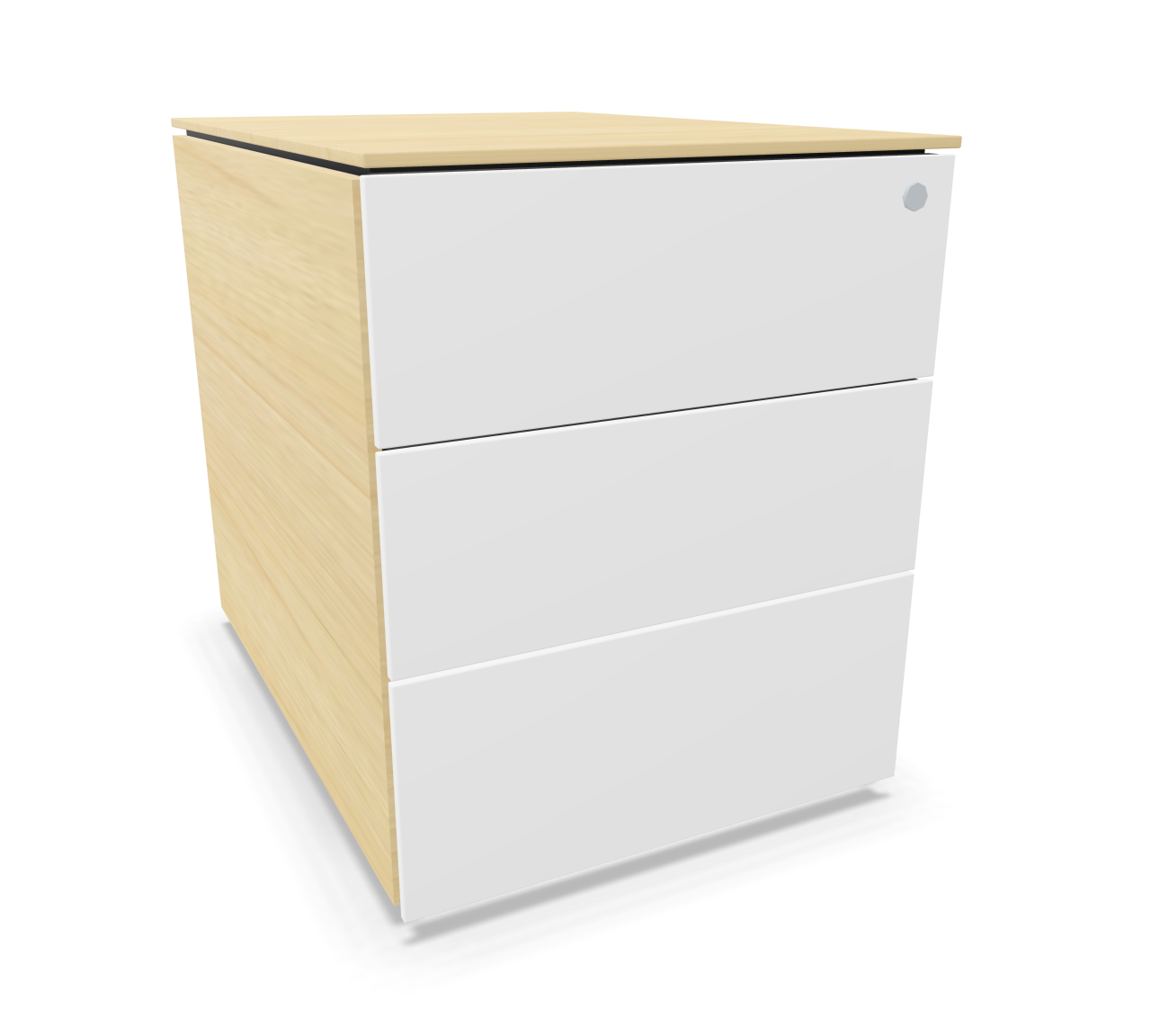 Implicit Premium mobile pedestal without handles from Steelcase