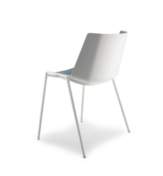 AÏKU Chair 4 Metal Legs White MDF Italia