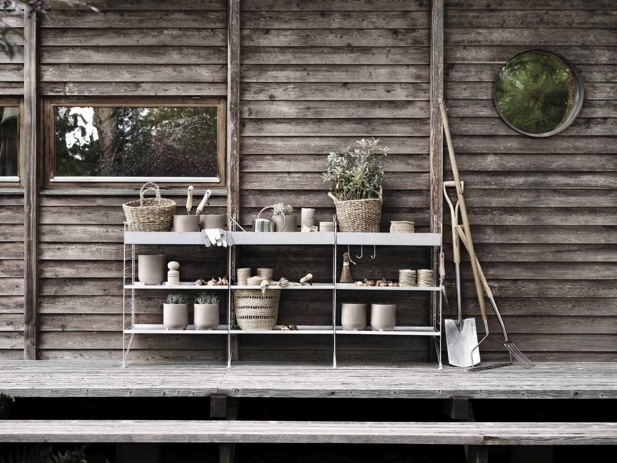 String Outdoor Floor Shelf System A String Furniture