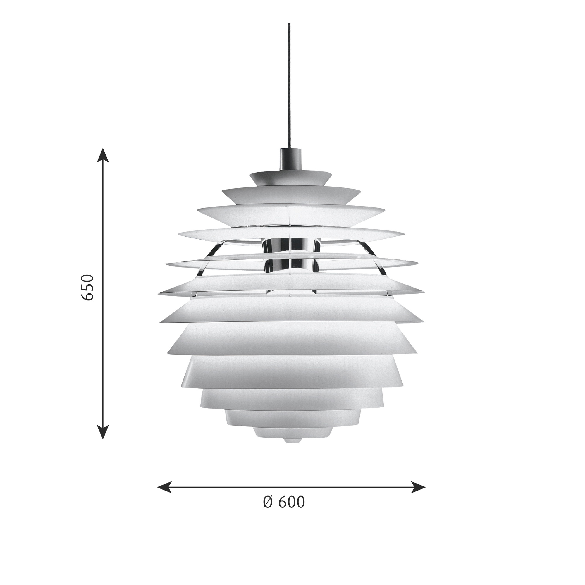 PH Louvre LED Pendant light Louis Poulsen