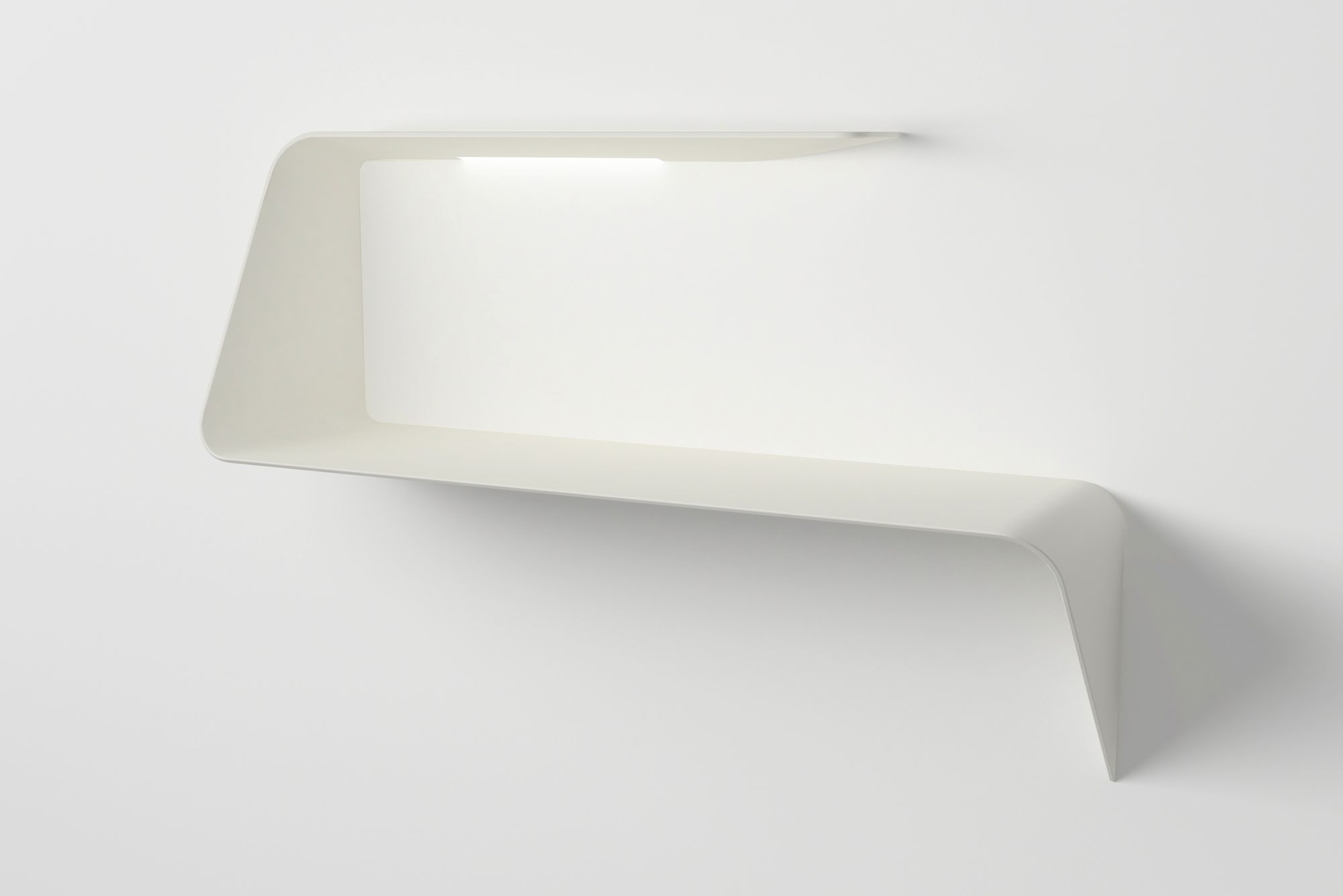 Mamba rack / wall bureau with LED MDF Italia